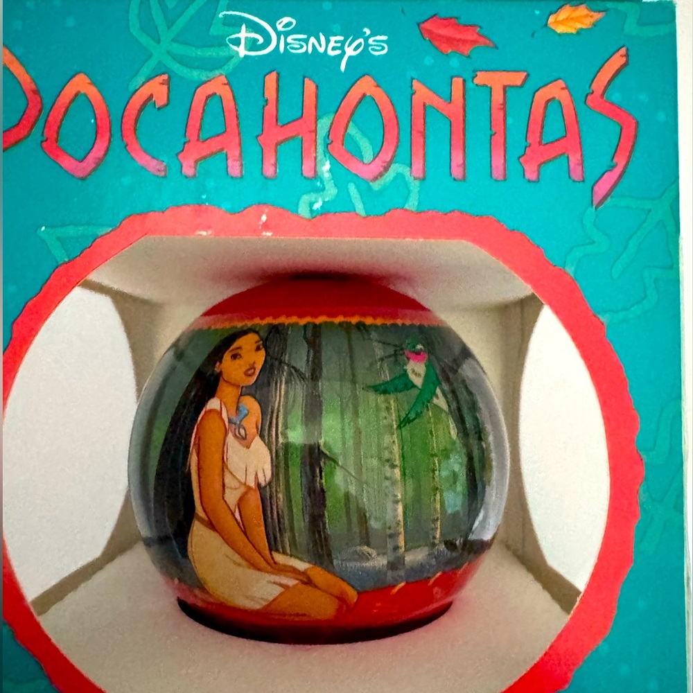 Vintage Disney’s Pocahontas, Meeko, Percy Satin Ornament